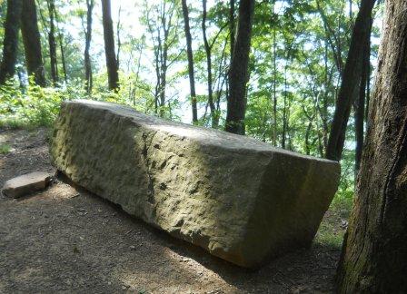 File:White Rocks - Limestone bench.jpg