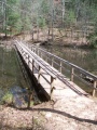 Floating bridge to cross lake on west end of loop