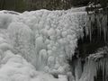 A view of the frozen falls