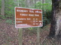 Trail head sign