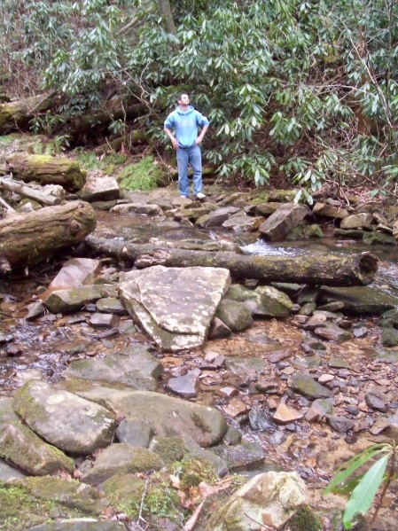 File:Roaring Branch Trail - first creek crossing.JPG