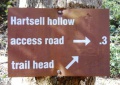 Trail sign at Hartsell Hollow
